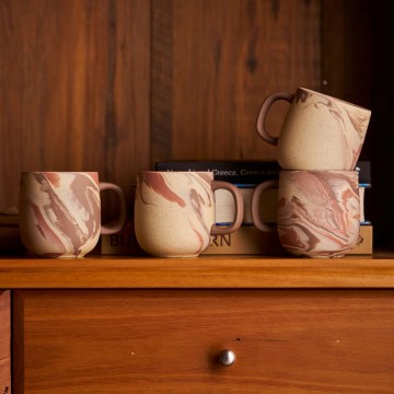 Robert Gordon | Jumble Mugs | Terra | Set of 4 Robert Gordon | Jumble Mugs | Terra | Set of 4